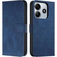 Etui Skórzane Portfelowe + SZKŁO 9H do Xiaomi Redmi Note 14 4G