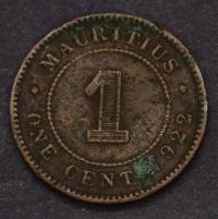 Mauritius - 1 cent 1922