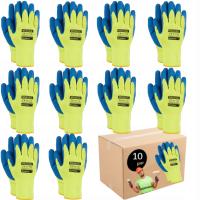 10x пара рабочих перчаток зимние теплые защитные перчатки BlueWint 10