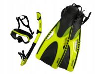 МАСКА ДЛЯ ДАЙВИНГА ОЧКИ ЛАСТЫ ТРУБКА ДЛЯ ВОДЫ ПЛАВАНИЕ ПОДВОДНОЕ ПЛАВАНИЕ L / XL