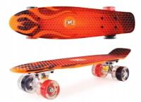 Deskorolka Fiszka LED – Świecące Koła Łożyska ABEC-7 Lekka Wytrzymała