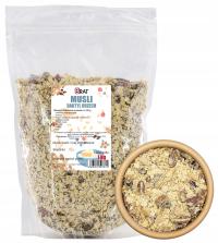 MUSLI ORZECHY DAKTYLE NASIONA CHIA 1kg Płatki śniadanie owoce dieta