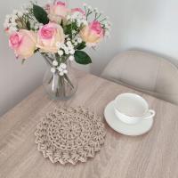 Podkładka pod kubki szydełkowa ze sznurka 20cm