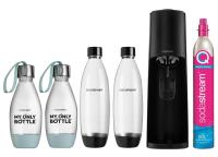 Saturator SodaStream Terra czarny + 2 butelki + gaz + 2× Butelka SodaStream My Only Bottle 0,5 l miętowa