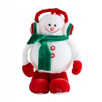 Bałwan Pluszowy wystrój świąteczny Zabawka świąteczna, lalka bałwan 24cmx15.5cmx12cm