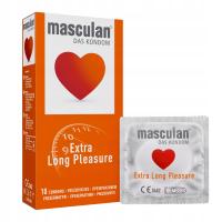 Презервативы Masculan Extra Long Pleasure для продления полового акта 10 шт.