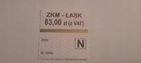 BILET MIESIĘCZNY ZNACZEK ZKM ŁASK (2)