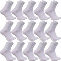 Skarpetki męskie Green Forest bawełniane sportowe białe 15 par