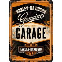 Pocztówka metalowa Harley-Davidson Motocykl