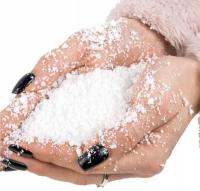 Dekoracyjny Sypki Sztuczny Śnieg do Obsypywania Puch Ozdoba Święta 30g