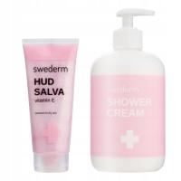 Swederm zestaw Hudsalva vit E & Shower Cream krem myjący do ciała