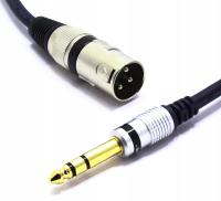 микрофонный кабель штекер 3pin XLR / jack 6,3 стерео 1,5 м