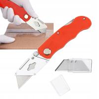 Нож для обоев трапециевидный металлический нож для обивки сильный складной 3 лезвия