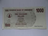 [B4332] Zimbabwe 1000 dolarów 2006 r. UNC