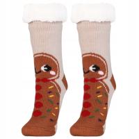 SKARPETKI ŚWIĄTECZNE CIEPŁE SKARPETY ANTYPOŚLIZGOWE r. UNI PREZENT MORAJ