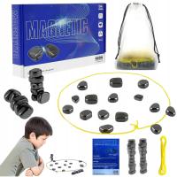 MAGNETYCZNA GRA W SZACHY KAMIENIE MAGNETYCZNE ZEST 40 KULEK GRA EDUKACYJNE