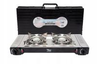 Kuchenka przenośna Alpen Camping podwójna na kartusz gaz dwa palniki