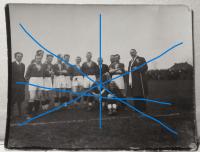 Lwów Stadion Czarni Lwów - ŁKS Łódź 1 V 1932 Autograf Antoni Gałecki