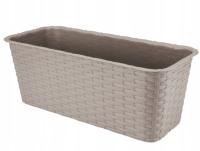 Doniczka balkonowa Rattan 40 cm Karmel 7002K