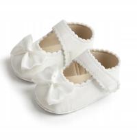 Lakierowane buciki dla niemowlaka chrzest prezent obuwie do chrztu 10.5 cm