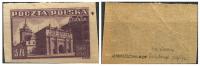 1945 Polska Fi.379 A ** fioletowy tło ciem ZABYTKI GDAŃSKA gw J.WALOCHA PZF