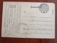 Poczta Polowa Warszawa- 1918r