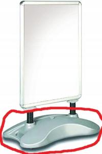 Podstawa do tablicy reklamowej Deflecto PPA100S