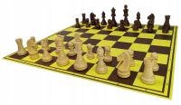 Zestaw Turniejowy- Figury drewniane 5 +szachownica