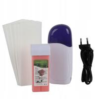 PODGRZEWACZ WOSKU + WOSK W ROLCE + PASKI ZESTAW RÓŻA