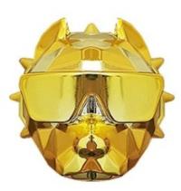 OZDOBA ZAPACH DO AUTA PIES BULDOG ZŁOTY PREZENT