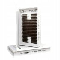 RZĘSY ZJ PRO MATTLINE C 0,07| MIX 6MM-13MM DARK BROWN EYELASHES