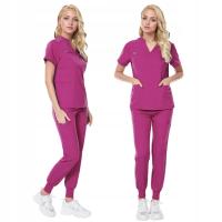 nowy damski uniform komplet medyczny koszulka spodnie różne kolory r.XS-XXL