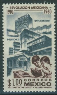 Mexico 1,00 $. - 1910 - 1960 Revolucion , Universidao