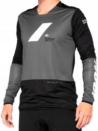 KOSZULKA 100% R-CORE X AM DH CHARCOAL BLACK %%%%