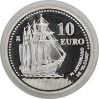 7.db.HISZPANIA, 10 EURO 2003 ŻAGLOWIEC 'ELCANO'