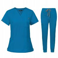 Женский медицинский комплект скраб униформа, модель REMEDY, цвет синий R. M