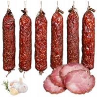 Kiełbasa Swojska Wiejska Suszona z SZYNKI Wędzona BASTION SMAKU 80g pl.