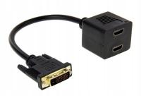 Rozdzielacz DVI Datex DVI-r1 na 2 porty HDMI czarny