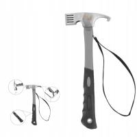 Młotek Turystyczny Stalowa Głowica Gumowy Uchwyt Outdoor Camping Biwak