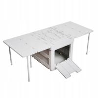 Składane pudełko do przechowywania Domowy składany organizer do bagażnika samochodowego Camping Biały