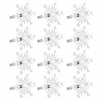 ZESTAW NA SERWETKI Z MOTYWEM ŚNIEŻYNKI NA BOŻE NARODZENIE