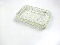 STARA GRUBOSZKLANA SALATERKA NA PRZYSTAWKI LATA 60 LANE SZKŁO