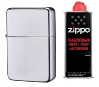 Комплект бензиновой зажигалки серебряный бензин Zippo