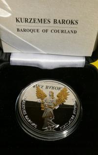 5 EURO ŁOTWA 2014 BAROK KURLANDZKI ZŁOCONA PROOF