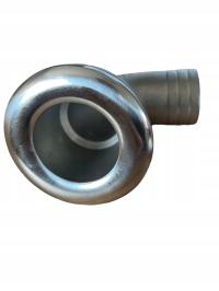 Przejście burtowe kątowe z króćcem na wąż do balii jacuzzi przyłącz