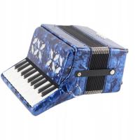 Akordeon w jasnym kolorze, 22-klawiszowy, 8-basowy instrument 3W