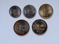 Индийский набор монет 2022-2023 год-разных номиналов-2xBimetal - 5 штук