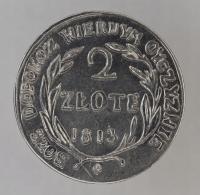 2 złote 1813 moneta w oblężeniu Zamościa KOPIA