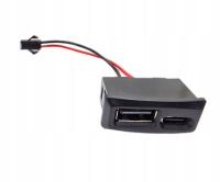 GNIAZDO USB A ORAZ USB-C DO OBUDOWY NA ZATRZASK POZIOME Z PRZEWODEM