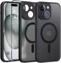 Etui do iPhone 15 Matowe do MagSafe MATT CASE WZMACNIANE 360° + Szkło 5D